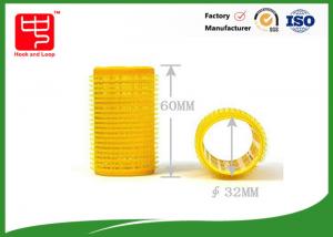 Wholesale 32 * 60mm yellow plastic hair roller , hair curler roll for girl  / female from china suppliers
