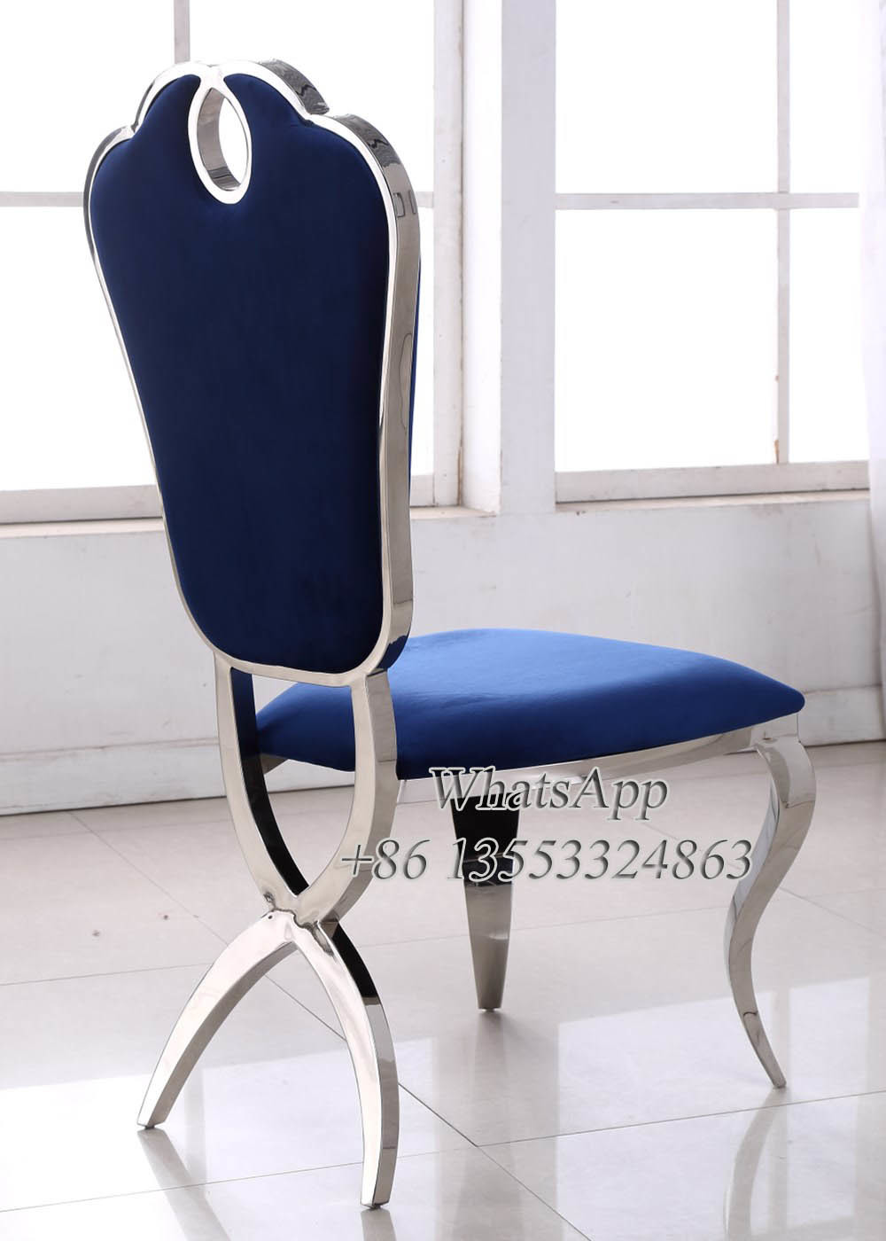 Rose Gold Stainless Steel Dining Table Chairs For Dining Room (YS-2)