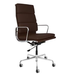 Wholesale Dark Brown Soft Pad Office Chair 360 Degree Rotation With 5 No Noise Nylon Caster from china suppliers