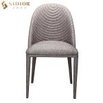 0.28 CBM Luxury Italian Mid Century Modern Dining Room Chairs Solid Wood Legs