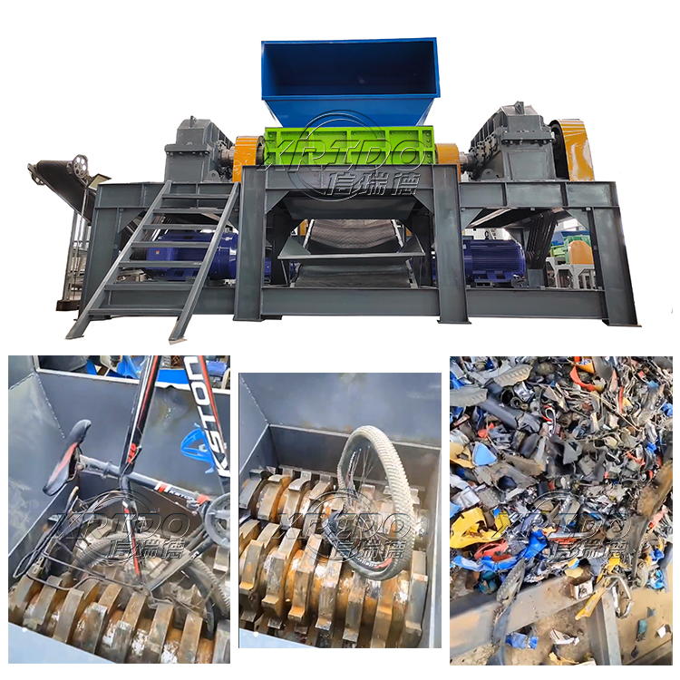 Roofing Sheet Metal Shredder 300-22000Kg/H Industrial Metal Crusher