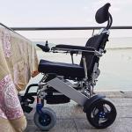Disabled ISO13485 36km Multifunction Foldable Electric Wheelchair
