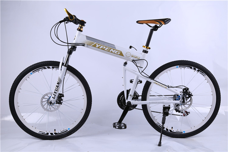 Hot sale OEM 24 spoke wheel 24 speed 40mm rim white alloy hummer folding mountain bike