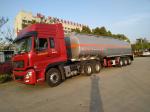 35000L 3 FUWA Axle Aluminum Fuel Tank Semi Trailer Trucks Stainless Steel Oil