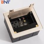BNT universal usb flip power Cable cubby brush with RCA brush flip up desk