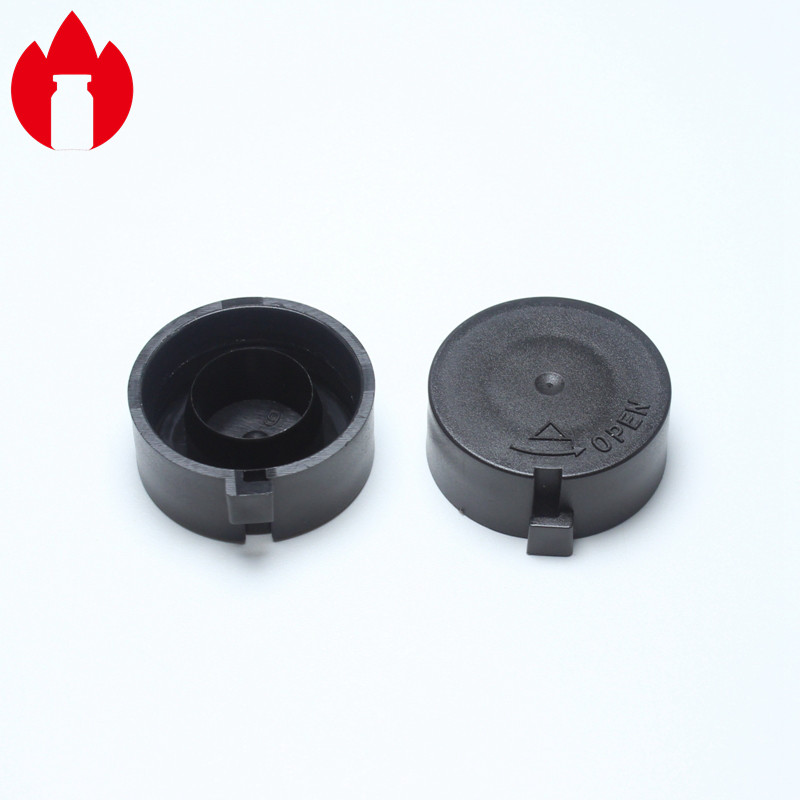 20mm Clear Or Black Crimp Plastic Screw Caps for crimp vial