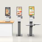 Counter Top Self Checkout Kiosk Self Ordering Kiosk For Restaurants Customized
