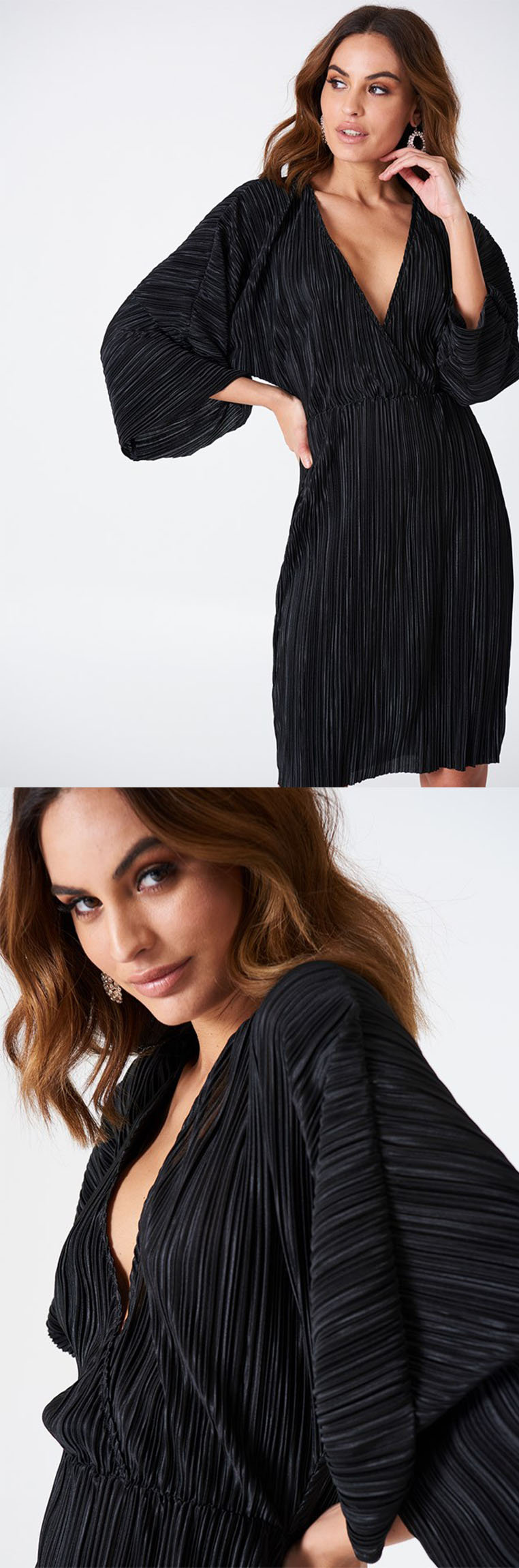 Women 2018 Trendy Summer Pleated Kimono Dress