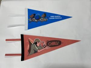 Wholesale Custom Size Non Woven Triangle Pennant Banner Factory Directly Sale from china suppliers