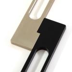 220mm Aluminium Furniture Handles Black Sliding Cupboard Door Handles