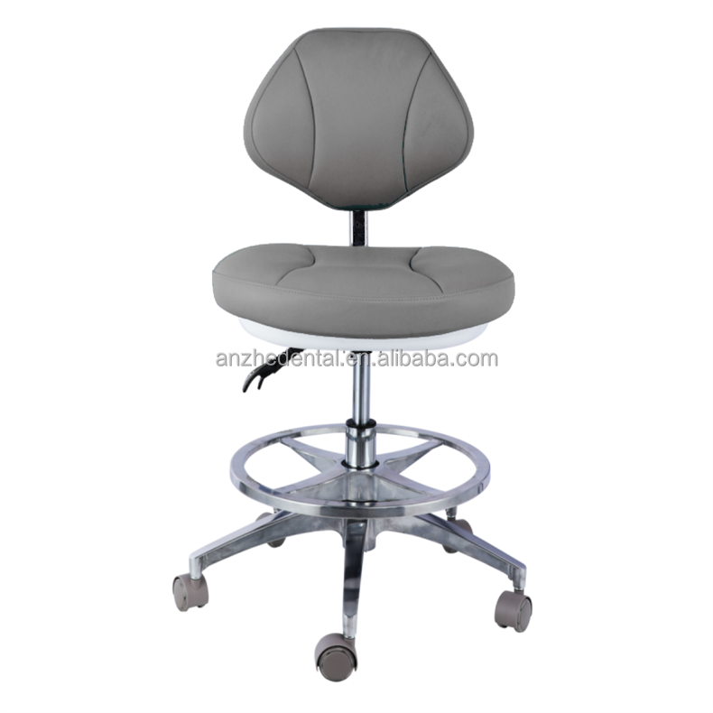 360 Degree Rotating Dental Assistant Chair Comfortable Seat Dentist Stool With Backrest