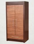 Wooden Two Door Wardrobe Storage Closet With Drawers For Hotel Bedroom