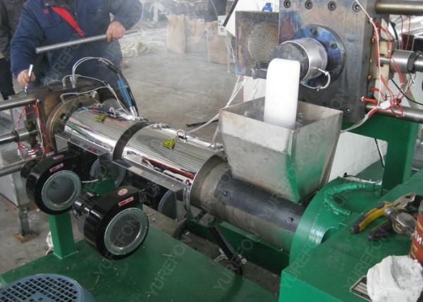 Waste PP PE plastic flakes/scraps double stage pelletzer/ granulator recycling