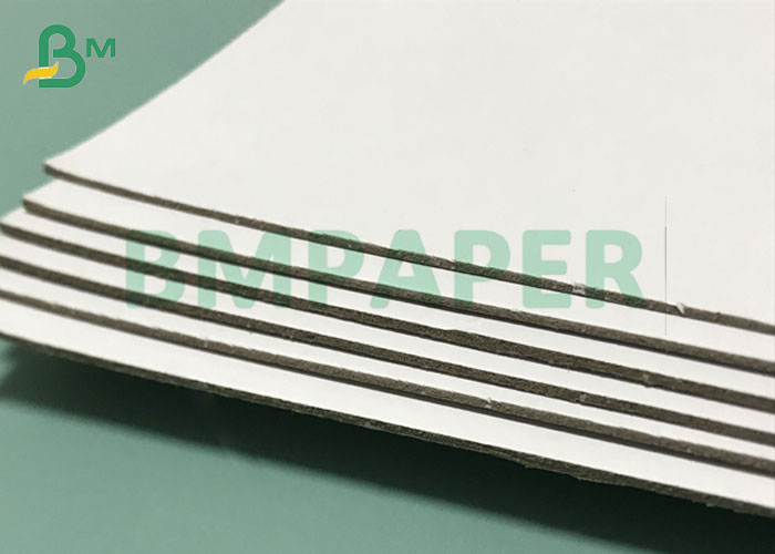 0.8mm To 3mm Thick Cardboard White Laminated Grey Back Duplex Board Sheets