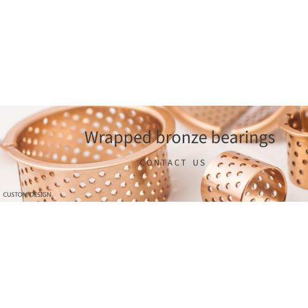 wrapped bronze bearings, Wrapped bronze plain bearings, Wrapped bronze flanged bearings, Wrapped bronze perforated bearings , CuSn8 Bronze Bearings (B09) 