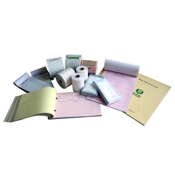 Colored NCR Carbonless Copy Paper 3 Part Carbonless Paper Printing 5mm Twist
