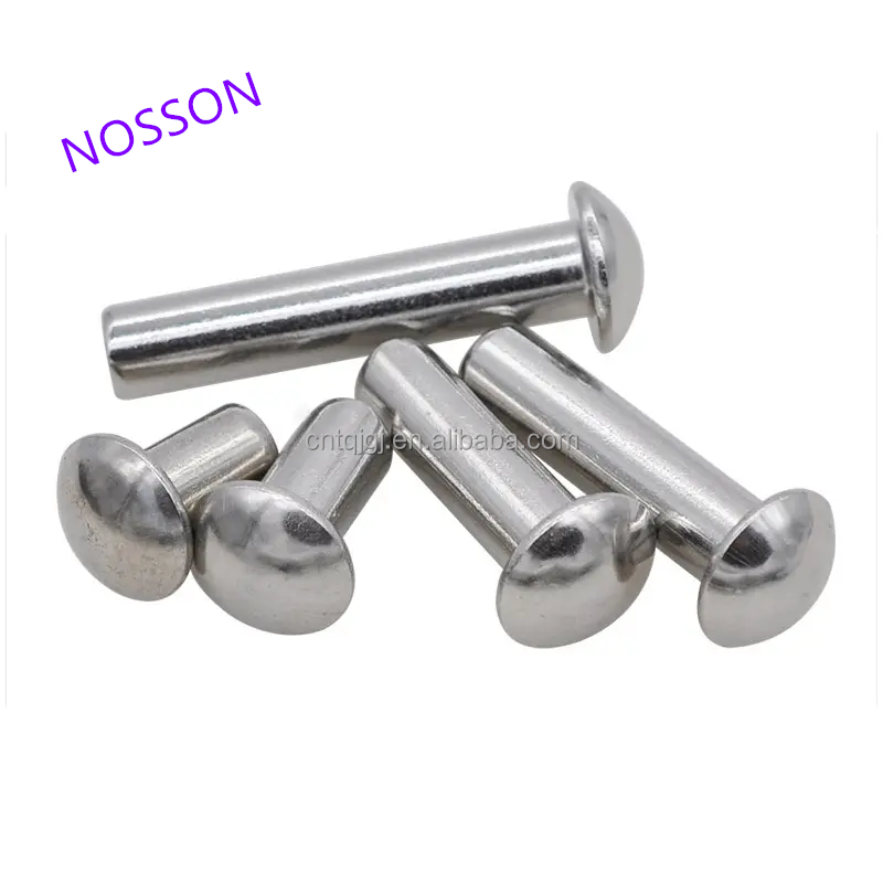Brass M8 M10 M12 Countersunk Head Solid Rivet Bright Finish Uncoated ISO Standard for Temperature Environments