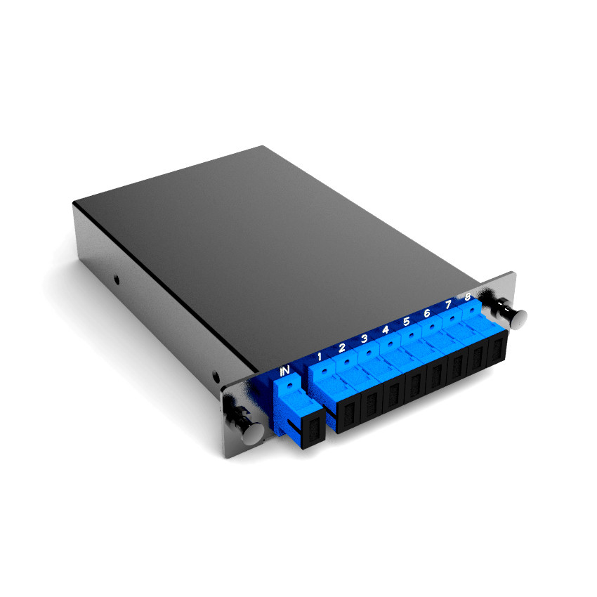 LGX Cassette 1x8 PLC Fiber Splitter SC / APC Single Mode Prefabricated Boxes