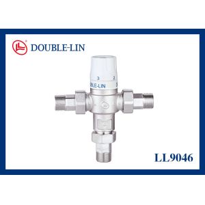 Wholesale Adjustable Anti-Scaled Thermostatic Mixing Valve 16 Bar 38℃-65℃ from china suppliers