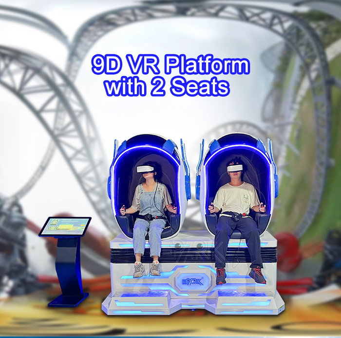 9D Vr Platform With 2 Seats Fiberglass 9d Vr Experience Chair Vr Seismic Platform