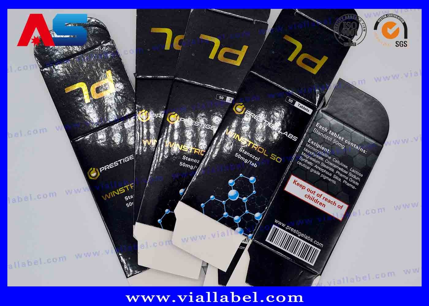 vial box packaging Biolab Security Carton Bottle Box 10ml Vial Boxes Embossed Spot UV Printing