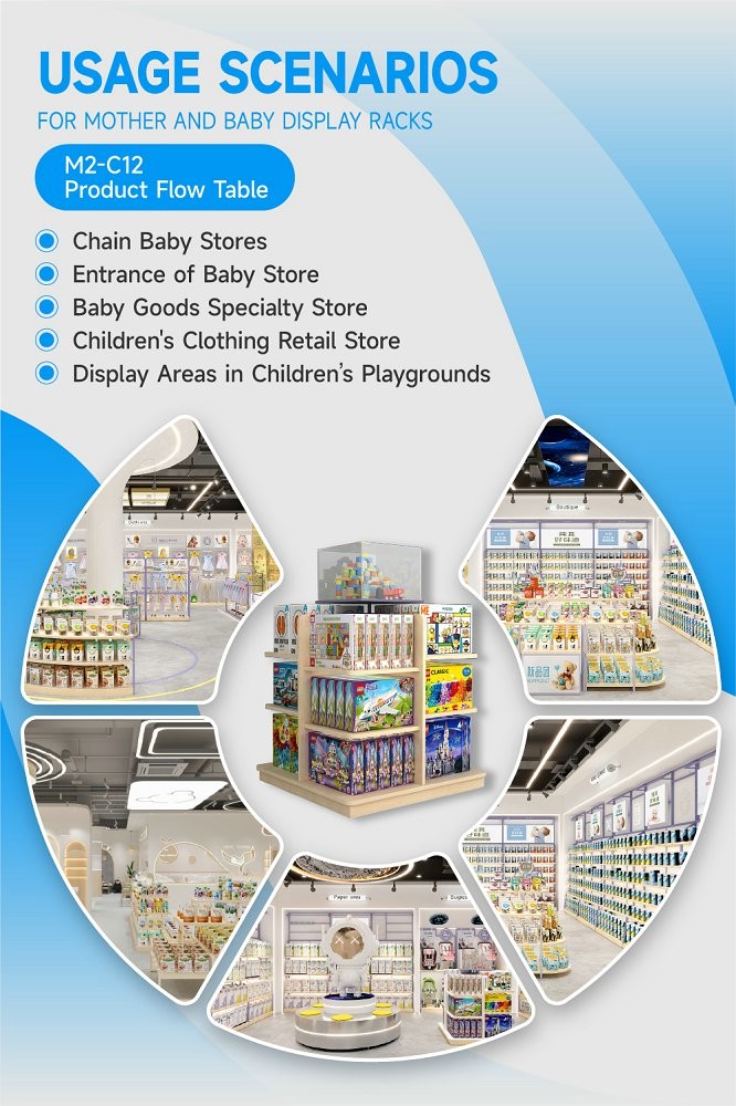 M2-C12 Product Flow Display Table For Toy Display In Maternity & Baby Store