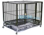 Full Size Outdoor Kennel Collapsible Portable Puppy Carrier Removable Tray Pet