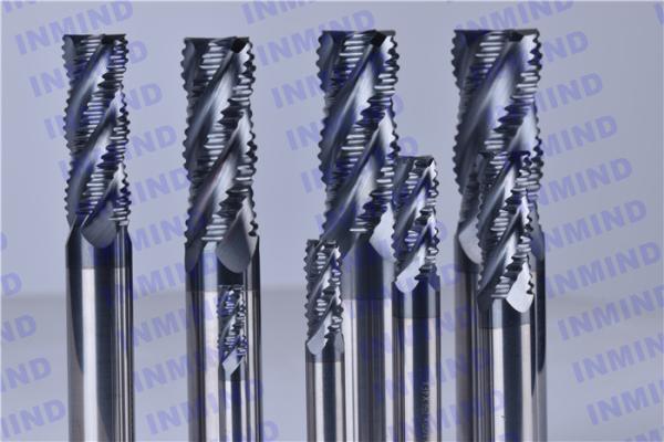 HRC60 4mm - 20mm 4 Flute Carbide End Mill , Cutting Mill Machine Milling Tool