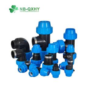 Wholesale 100% Material PP Plastic Compression Fittings Elbow 90 Degree Polypropylene Pipe Fittings from china suppliers