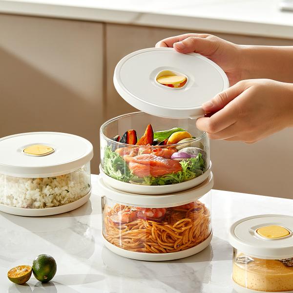 Food Storage Container Vacuum Box Large Capacity Food Dispenser for Kitchen