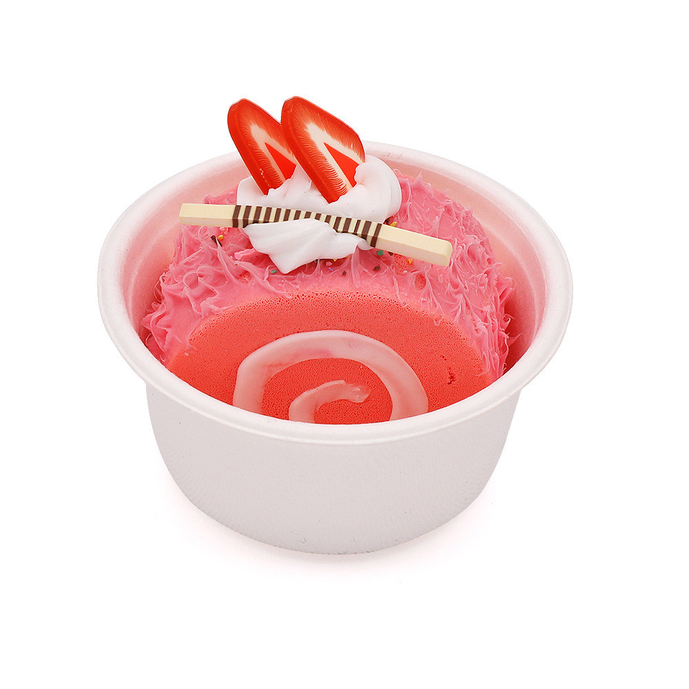 Biodegradable sugarcane salad bowls sauces tray disposable bagasse paper DIY plate mini tableware