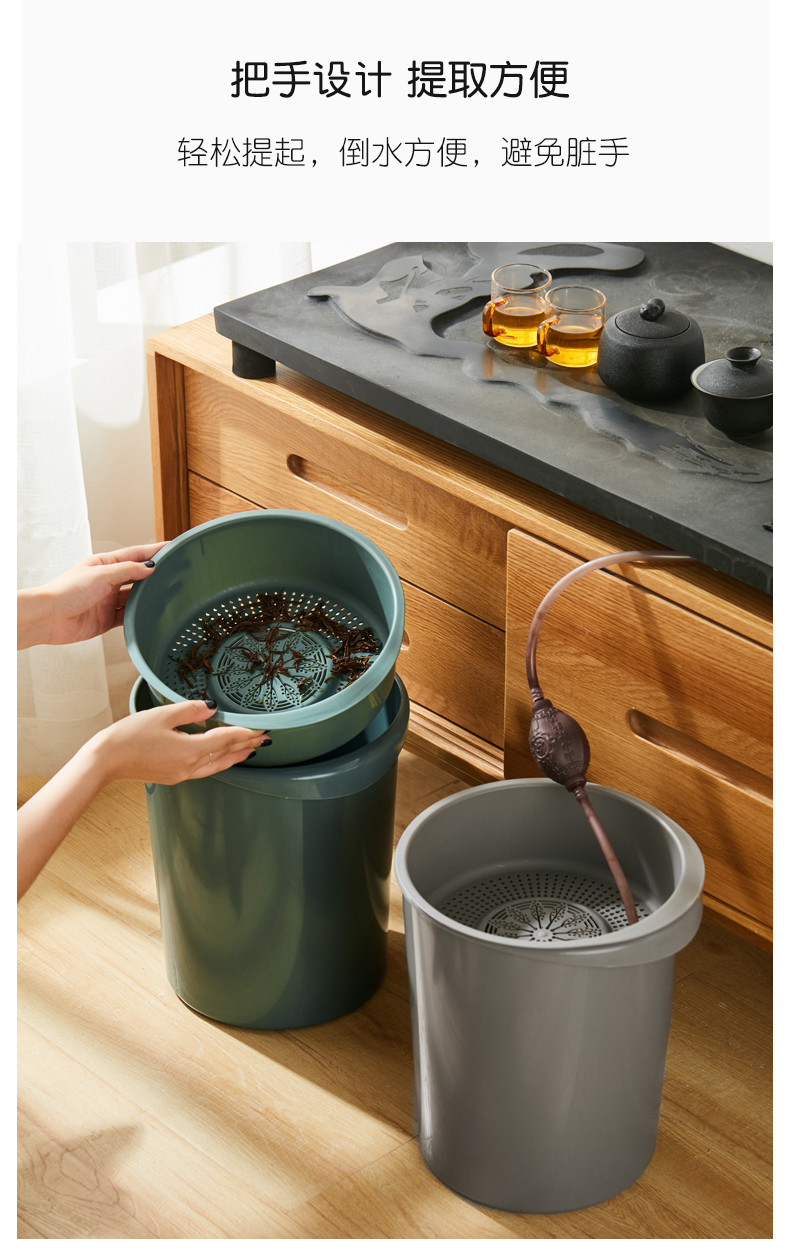 Indoor Office Drawing Room Round Waste Segregation Plastic Dustbin