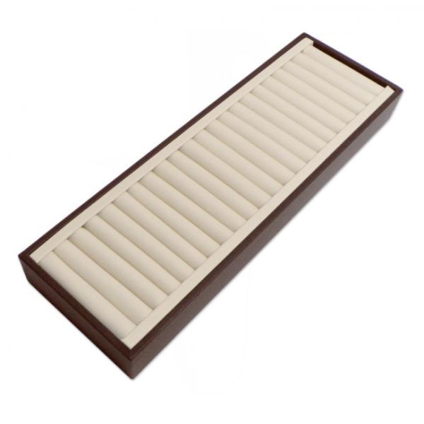 Chocolate Beige Jewelry Storage Trays 21 Bangles Big Display Tray Flexible