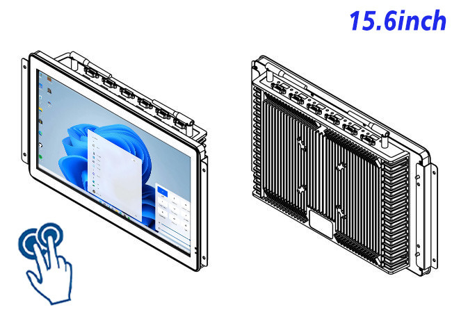 15.6-Inch Windows Touch Screen for Retail Kiosks and Smart Manufacturing