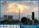 Overhead Transmission Pole , Stainless Steel Tubular Pole For Distribution Line