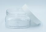 250ml Square Clear Plastic Face Cream Jars Cosmetic Packaging
