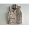 Buy cheap Mens classic vest，mens waist coat, gilet, vest in T/C fabric, beige colour, S from wholesalers