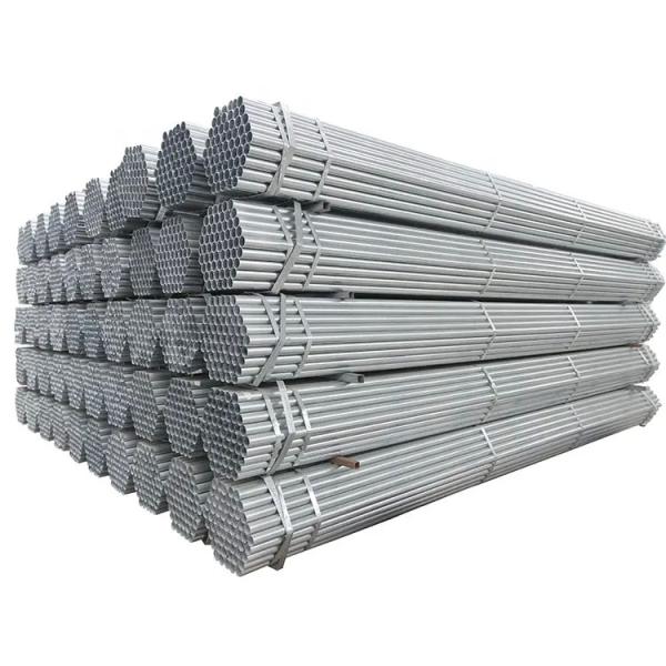 Hot Dip Galvanized Steel Round Tube 12M 2mm Thickness Welded Carbon Steel Round