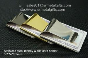 China Steel money clips men wallet, stainless steel men wallet money clips in China factory, on sale