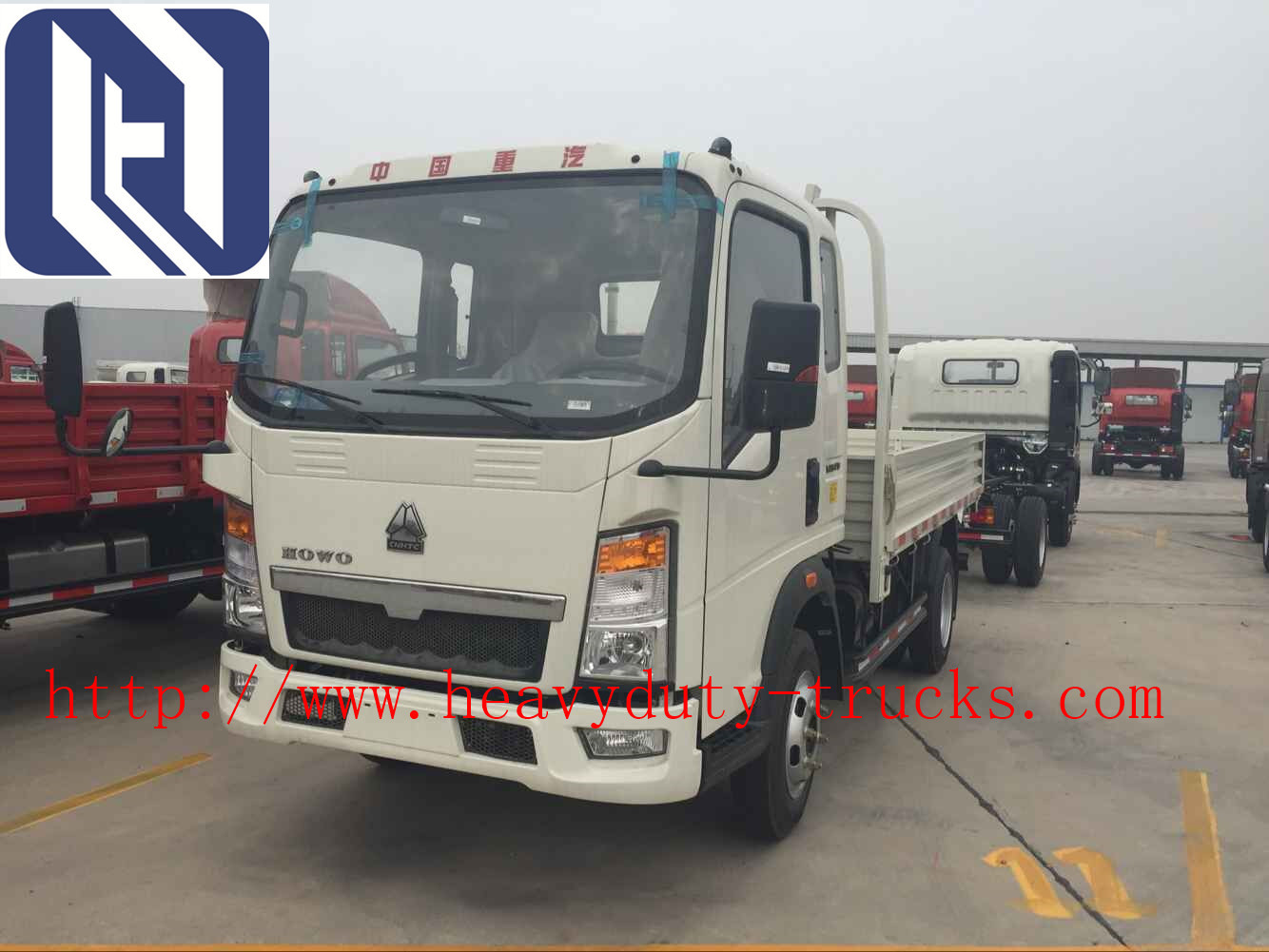 Euro 2 International Light Duty Commercial Trucks 12 Tons Light Duty Cargo Truck 95 km / h