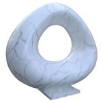 Custom Outdoor Modern Large Fiberglass Abstract Art Deco Sculpture