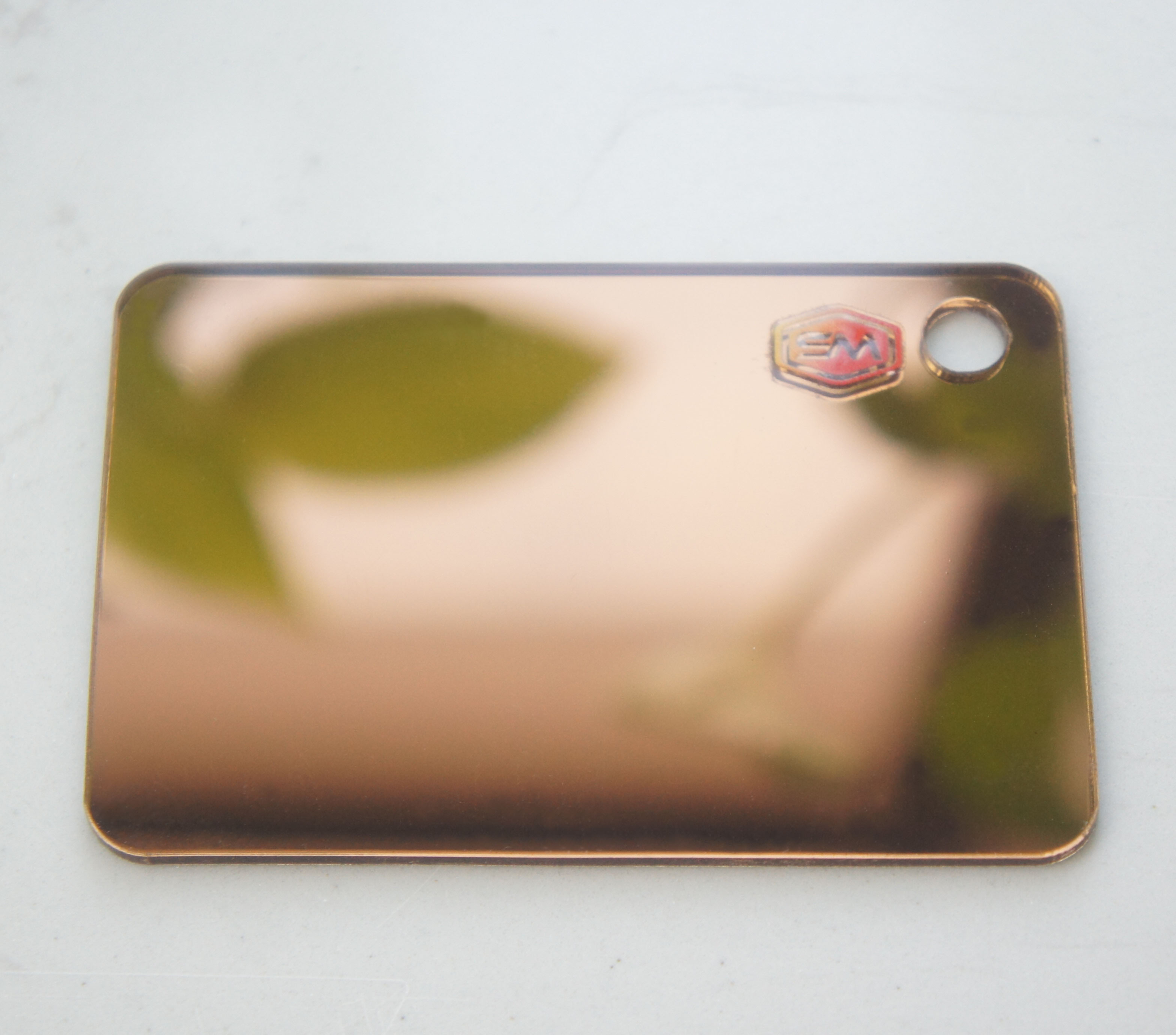 1mm 1220*1830mm Gold Golden Mirror Acrylic sheet for Advertising Sign and Letter