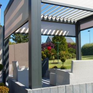 Wholesale SUNC PVDF 3.0mm Outdoor Foldable Modern Aluminum Pergola from china suppliers