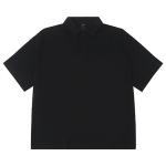 80% Cotton Simple Solid Color Letter Embroidered Short Sleeve Polo T-Shirt For