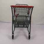 CE Customizable Gray Shopping Basket Trolley Chain Supermarket Grocery Cart With