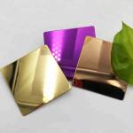 Hot Rolled Waterproof Golden Mirror SS Sheet , 436L Stainless Steel Sheet Rose