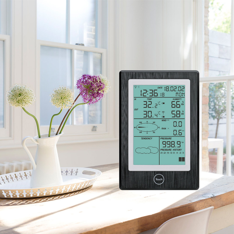 300 1100hpa Air Pressure Range Digital Rainfall Weather Station For Indoor And Outdoor