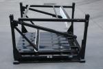 Black 4 Way Entry Square Tube Steel Transport Pallet