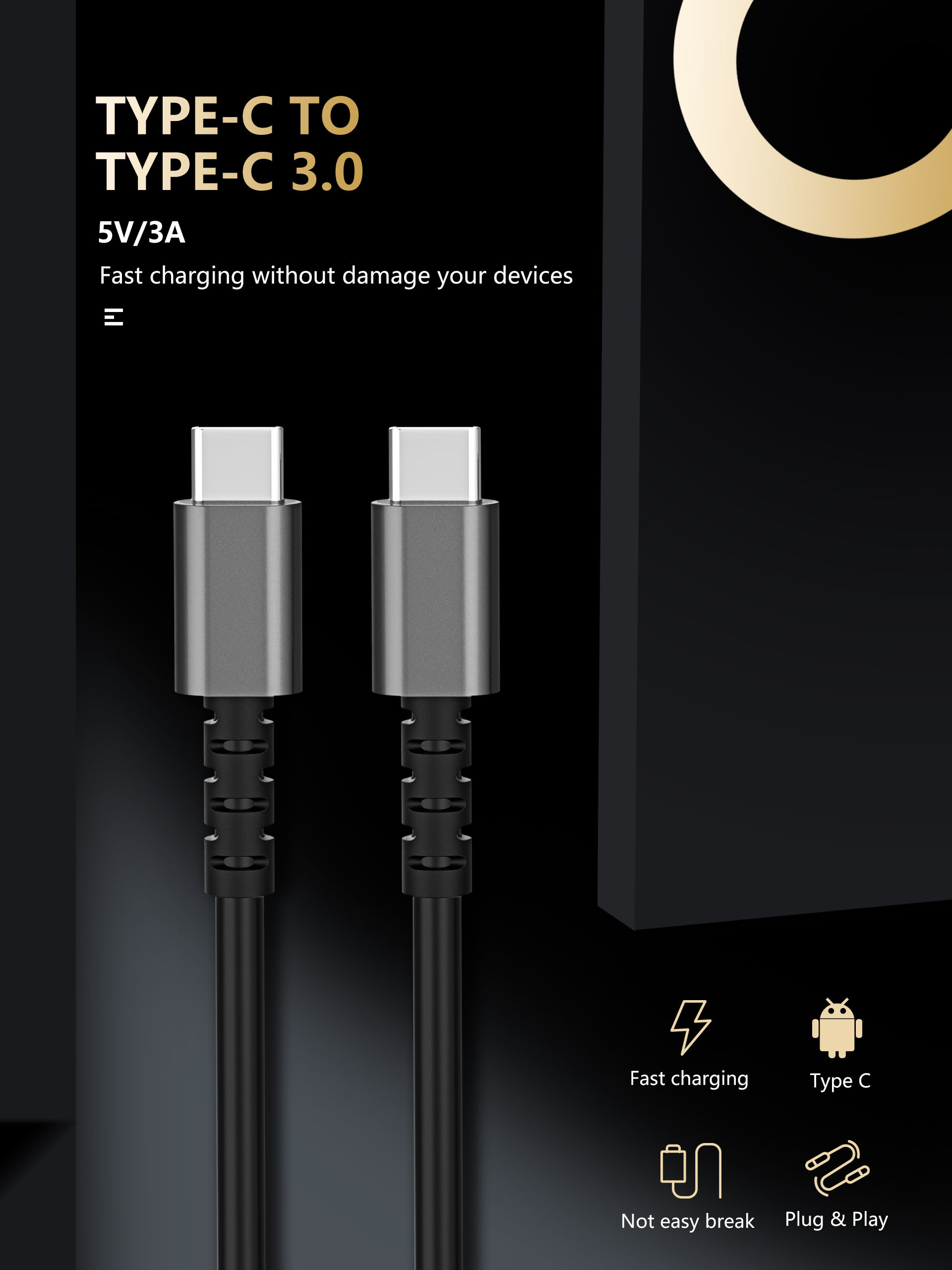 Gen1 USB Type C Charging Cable