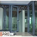 Dark Grey Contemporary Aluminium Windows , Ventilation Bifold Kitchen Window Bi